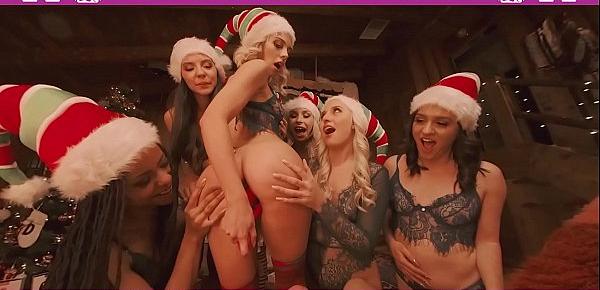 VRBangers.com-Christmas Orgy With Abella Danger And Her 7 Sexy Elves VR Porn